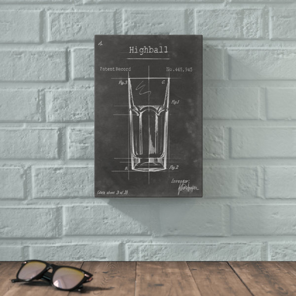 Williston Barware Blueprint II by Ethan Harper Picture Frame